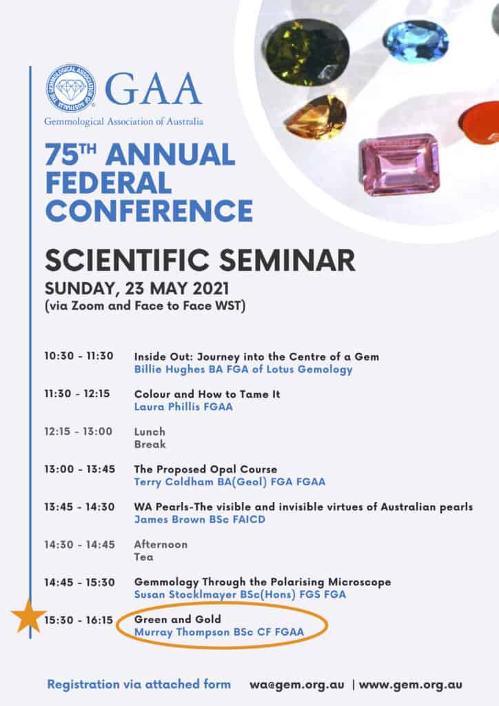 GAA Gemmology Scientific Seminar.May2021
